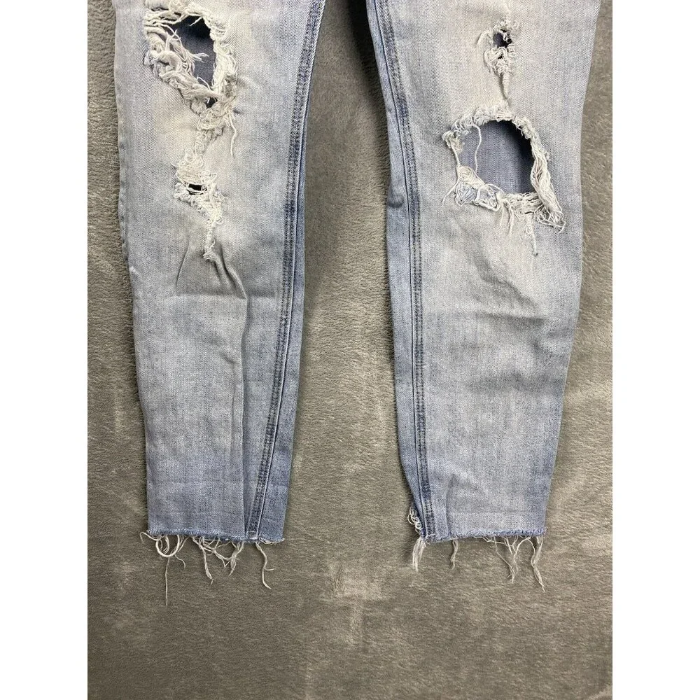 Old Navy Womens 2 Boyfriend Straight Blue Jeans - Picture 3 of 8